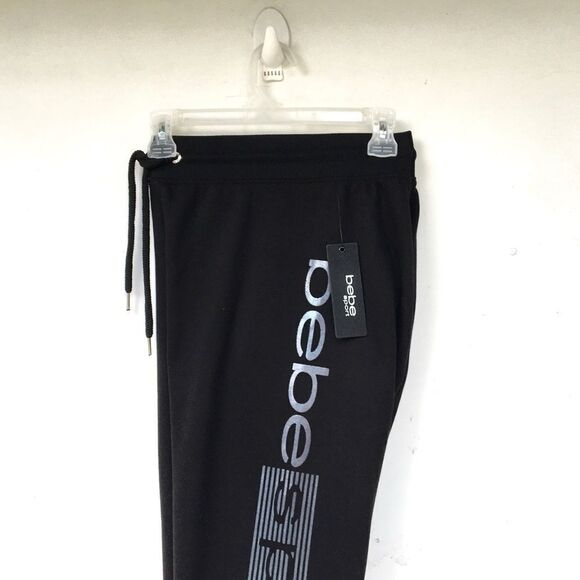 Bebe Sport New Logo Iridescent Joggers - Rainbow Sweat Pants M - Picture 13 of 14
